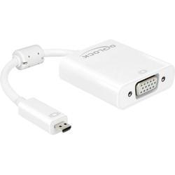 DeLOCK Adapter HDMI Micro-D Male > VGA Female with Audio - VGA-Adapter - 19-polig Micro-HDMI (M) - HD-15, Mini-Phone Stereo 3,5 Mm, 5-polig Micro-USB,