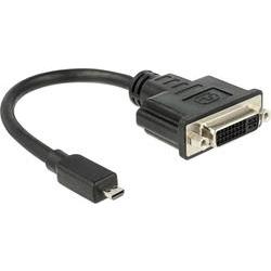DeLOCK 65563 Video Cable Adapter 0.2 M DVI-D Micro-HDMI Black