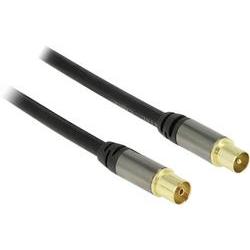 DeLOCK 88922 Coaxial Cable RG-6/U 1 M IEC Black