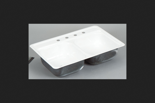 4013827 Bootz Steel Undermount 21 X 32 in. Double Bowl Kitchen Sink