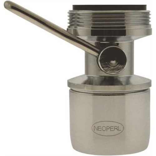 Neoperl 10 6990 5 0.93 -27 X 0.85 in. -27, 1.5 Gpm, Perlator Regular Aerator with Dual Thread on - Off, Chrome