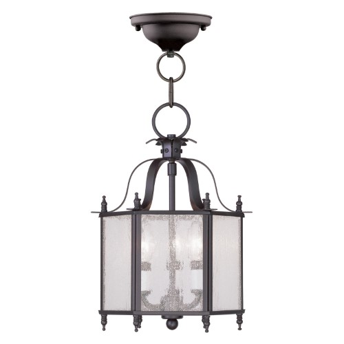 Livex Legacy 4397-07 3-Light Convertible Chain Hang / Ceiling Mount in Bronze