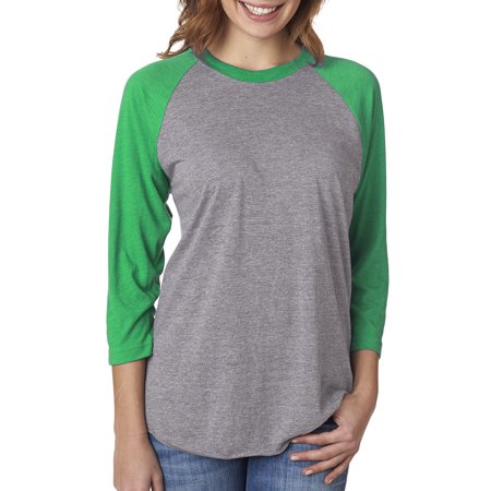 Next Level Active Apparel Unisex Tri-Blend 3/4-Sleeve Raglan - 6051