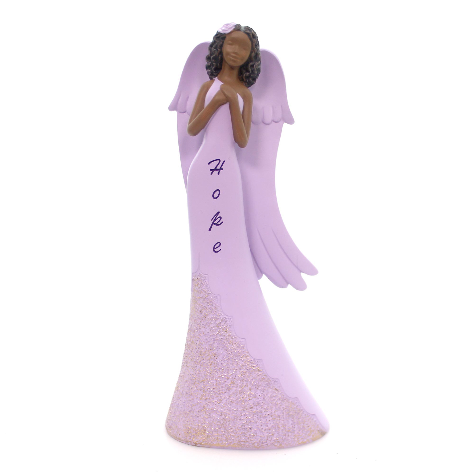 Black Art HOPE ANGEL Polyresin Religious Church Prayer 17743