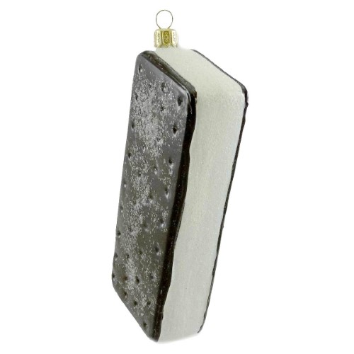 Ornaments to Remember ICE CREAM SANDWICH VANILLA Glass Birthday 29R9SAN002