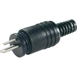 BKL Electronic 0205003/K Lautsprecher-Steckverbinder Stecker, Gerade Polzahl (num): 2 Schwarz