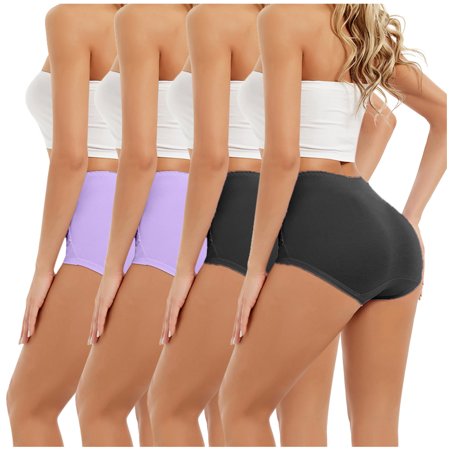Roliyen Women High Waist Tummy Control Panties Underwear Shapewear Brief Panties
