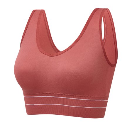 Roliyen Women S Plus Size Shock Proof Exercise Breasted Yoga Fitness Underwear Bra