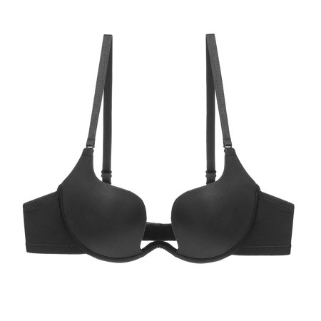Roliyen Women Sexy U-shaped Back Baring Beauty Back Small Brassieres Underwear Bra