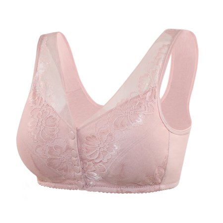 Roliyen Women S Plus Size Everyday Yoga Sport Breathable Lace Trim Bra Underwear