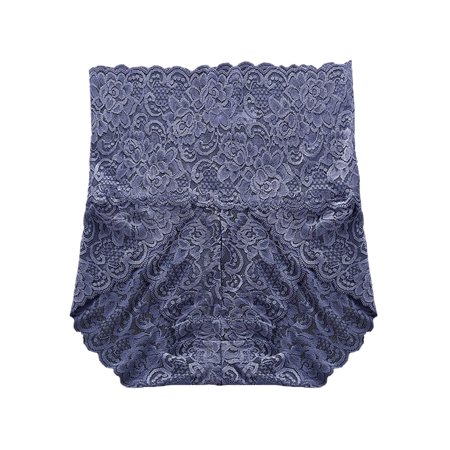 Roliyen Women S Briefs High Waist Underwear Lace Tummy Control Panties Stretch Underpant