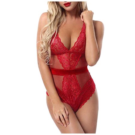 Roliyen New Sexy Fashion Lace Lingerie Underwear Sleepwear Steel Ring Pajamas Garter