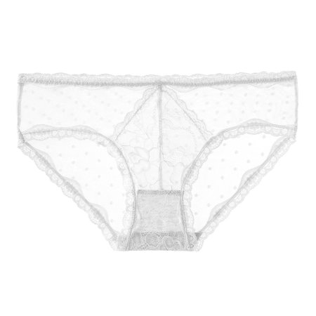 Roliyen Sexy Ladies Transparent Lace Panties Cotton Hollow Breathable Quality Underpants