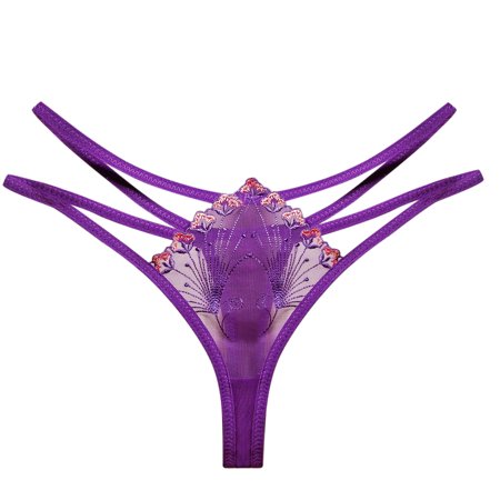 Roliyen Women Thong Sexy Panties Thong Lace Pants Ladies Briefs Underwear