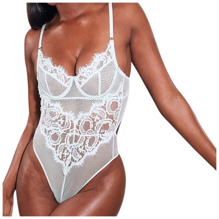 Roliyen New Sexy Fashion Lace Lingerie Underwear Sleepwear Steel Ring Pajamas Garter