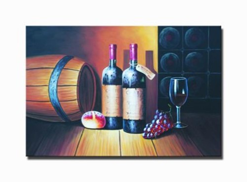 Charlotte Home Furnishings WW-4719-6633 Wine Cellar I Canvas Wall Art - Black
