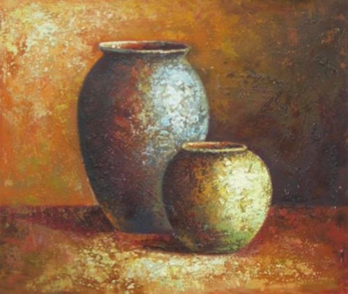 Earth Ware Canvas Wall Art - WW-5588-7791/Size - H 20 X W 24(Stretched)