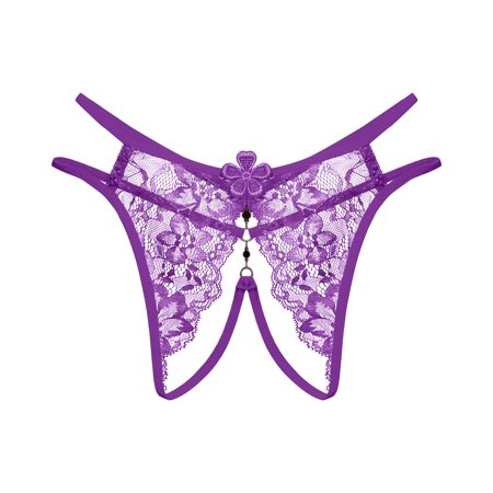 Roliyen Women Thong Sexy Panties Thong Lace Pants Ladies Briefs Underwear