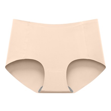 Roliyen Women S Sexy Non-Trace Ice Silk Breathable Midwaist Solid Color Underwear