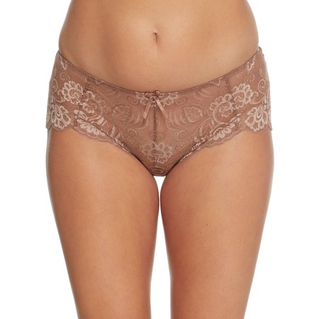 Panache Lingerie Womens 5674 Andorra Short Brief - Beige Cotton - Size 14 UK