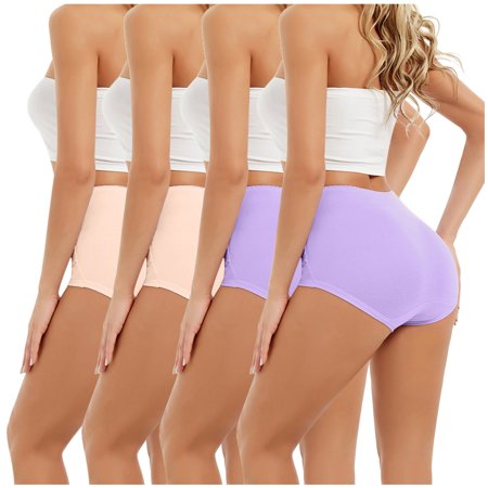 Roliyen Women High Waist Tummy Control Panties Underwear Shapewear Brief Panties