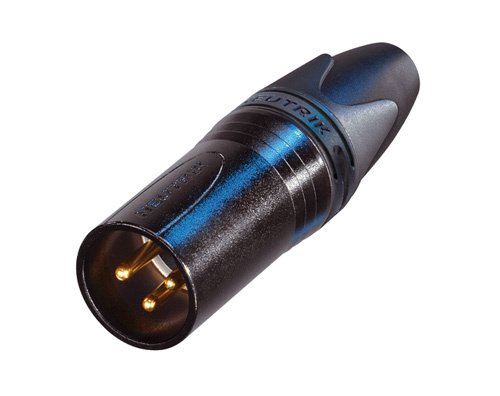 Neutrik Genuine NC3MXX-B 3Pin Male XLR Mic Cable Connector W/