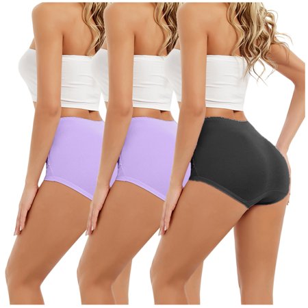 Roliyen Women High Waist Tummy Control Panties Underwear Shapewear Brief Panties