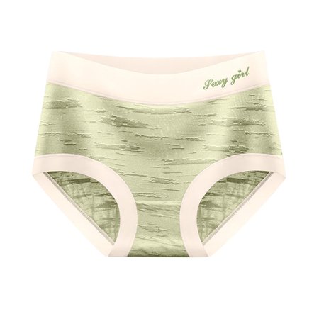 Roliyen Women S Underwear Panties Seamless Flower Print High-waist Lace Intimates