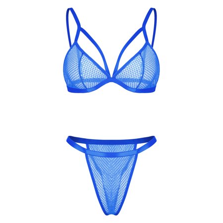 Roliyen New Fashion Love Lace Lingerie Underwear Sleepwear Steel Ring Pajamas