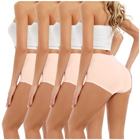 Roliyen Women High Waist Tummy Control Panties Underwear Shapewear Brief Panties