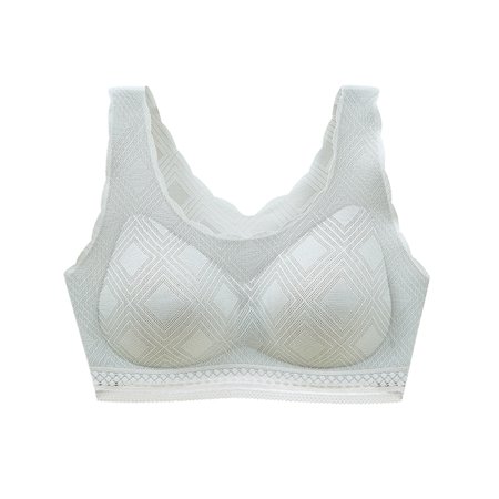 Roliyen Women Sexy No Underwire Lace Sport Vest Bautiful Back Underwear Bra