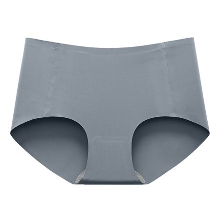 Roliyen Women S Sexy Non-Trace Ice Silk Breathable Midwaist Solid Color Underwear