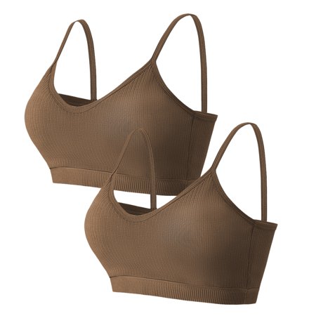 Roliyen 2PC Women S Sexy Beauty Back Strap Unrimming Sport Breast Underwear Bra