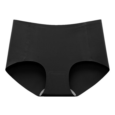 Roliyen Women S Sexy Non-Trace Ice Silk Breathable Midwaist Solid Color Underwear