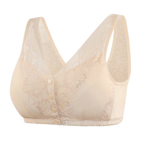 Roliyen Women S Plus Size Everyday Yoga Sport Breathable Lace Trim Bra Underwear