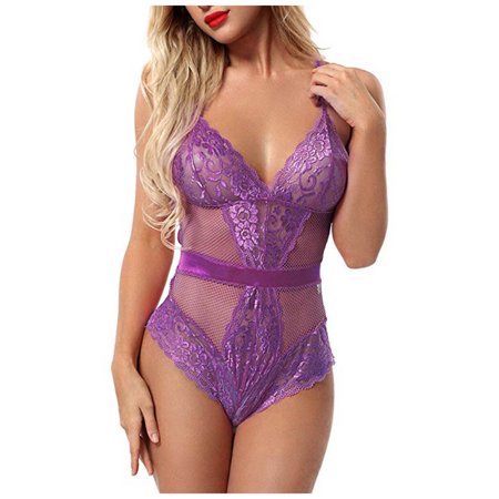 Roliyen New Sexy Fashion Lace Lingerie Underwear Sleepwear Steel Ring Pajamas Garter