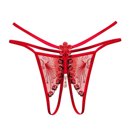 Roliyen Women Thong Sexy Panties Thong Lace Pants Ladies Briefs Underwear