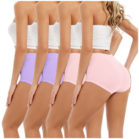 Roliyen Women High Waist Tummy Control Panties Underwear Shapewear Brief Panties