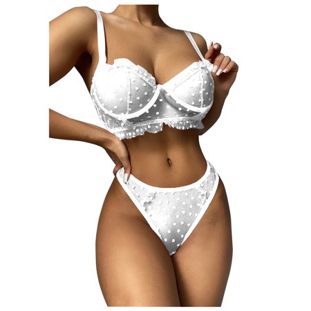 Roliyen New Sexy Fashion Lace Lingerie Underwear Sleepwear Steel Ring Pajamas Garter