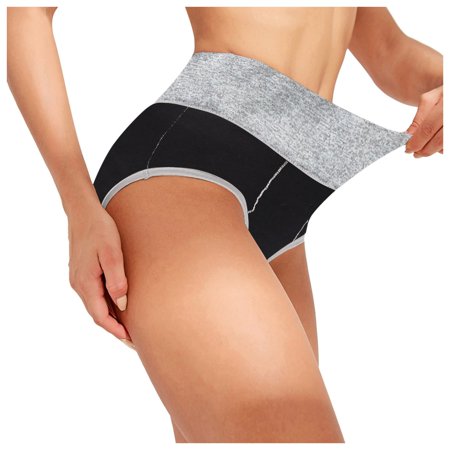 Roliyen Women Solid Color Patchwork Briefs Panties Underwear Knickers Bikini Underpants
