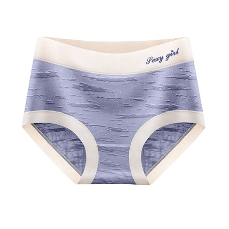 Roliyen Women S Underwear Panties Seamless Flower Print High-waist Lace Intimates