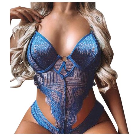 Roliyen Women Ladies Sexy Valentine Lingerie Lace Babydoll Underwear Nightwear Sleepwear
