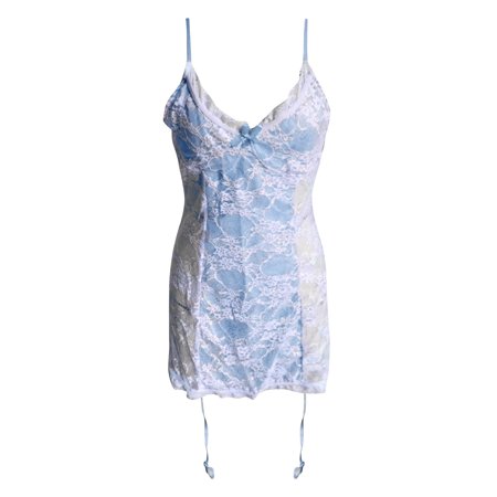 Roliyen Women Ladies Sexy Valentine Lingerie Lace Babydoll Underwear Nightwear Sleepwear