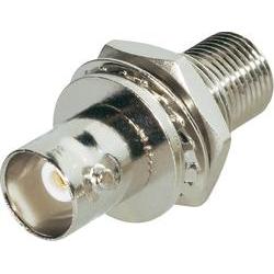 BKL 0401284 BNC Adaptor Panel Mount BNC Socket to F-Socket