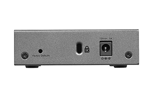 Netgear GS105E Managed Switch 5 Port Gigabit Ethernet LAN Switch Plus (Netzwerk Switch Managed IGMP QoS VLAN Lüfterlos Robustes Metallgehäuse Pr