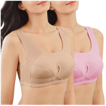 Roliyen Sports Bras for Women 2 Pack Underwear Vest Hollow Gathered Yoga Fitness Bra