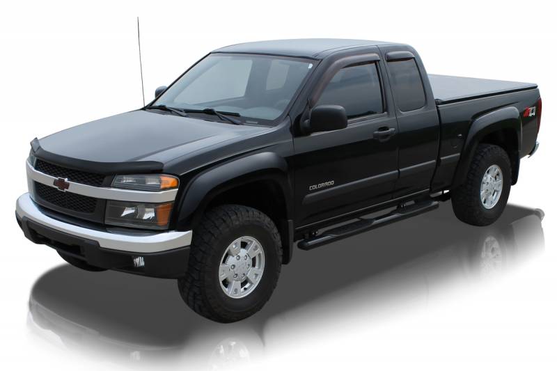 Raptor Series 2004-2012 Chevrolet Colorado GMC Canyon Extended Cab Black E-Coated Rocker Panel Mount 4