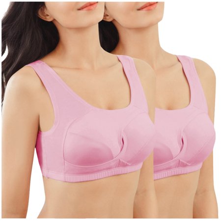 Roliyen Sports Bras for Women 2 Pack Underwear Vest Hollow Gathered Yoga Fitness Bra