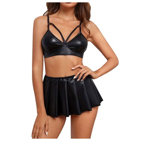 Roliyen Fashion Sexy Print Sleepwear Lingerie Temptation Patchwork Underwear Nightdress