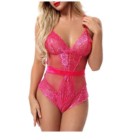 Roliyen New Sexy Fashion Lace Lingerie Underwear Sleepwear Steel Ring Pajamas Garter